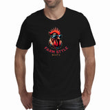 Farm Style Rooster - Men's T Shirt (Route 62 T'S)