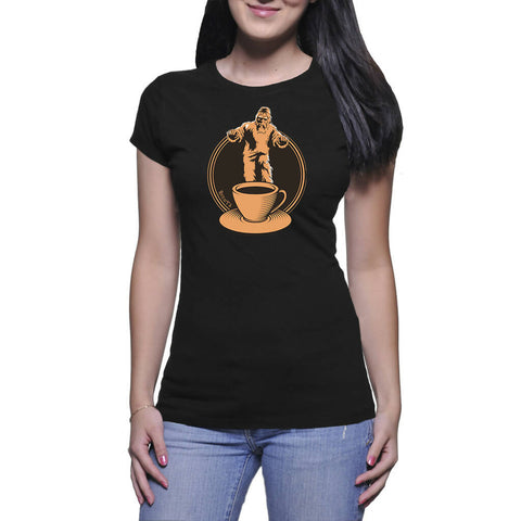 Yetti Wants Coffee Now! - Ladies T-Shirt (Route 62 T'S)