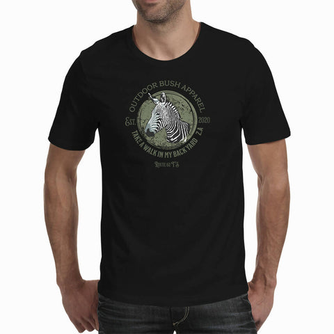 Zebra Outdoor Bush Apparel - Mens T-Shirt (Route 62 T'S)