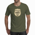 Route 62 Vintage Bike - Mens T-Shirt (Route 62 T'S)