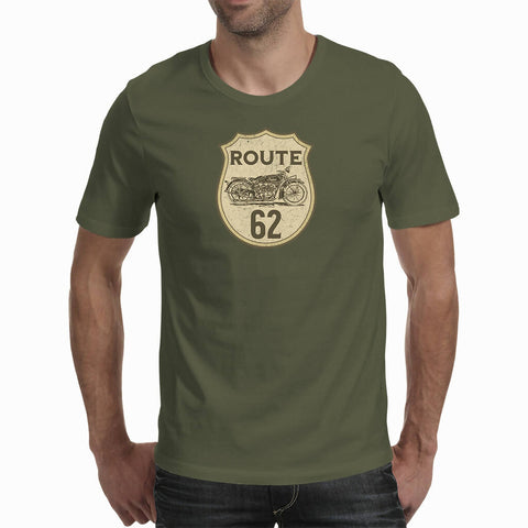 Route 62 Vintage Bike - Mens T-Shirt (Route 62 T'S)